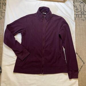 Columbia size medium purple lightweight fleece zip up jacket